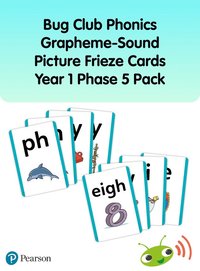 bokomslag Bug Club Phonics Grapheme-Sound Picture Frieze Cards Year 1 Phase 5 Pack