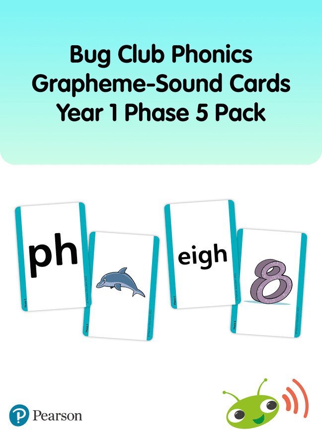 Bug Club Phonics Grapheme-Sound Cards Year 1 Phase 5 Pack 1