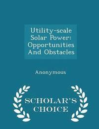 bokomslag Utility-Scale Solar Power