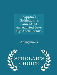 bokomslag Sappho's Soliloquy