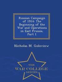 bokomslag Russian Campaign of 1914