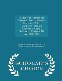 bokomslag Office of Inspector General Audit Report