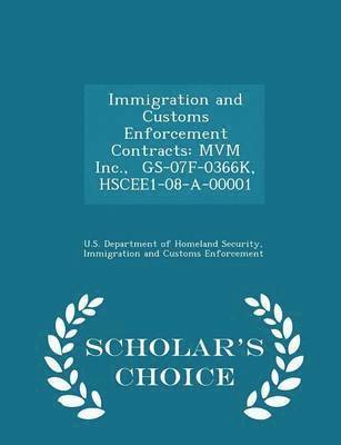 bokomslag Immigration and Customs Enforcement Contracts