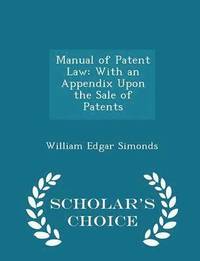 bokomslag Manual of Patent Law