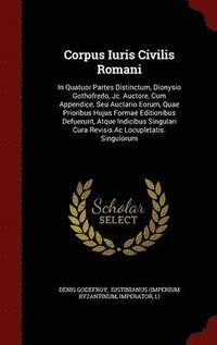 bokomslag Corpus Iuris Civilis Romani