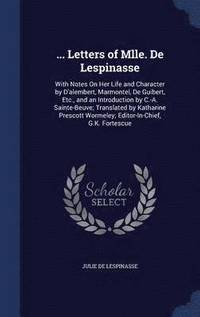 bokomslag ... Letters of Mlle. De Lespinasse