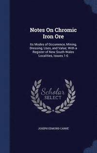 bokomslag Notes On Chromic Iron Ore