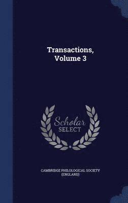 bokomslag Transactions, Volume 3