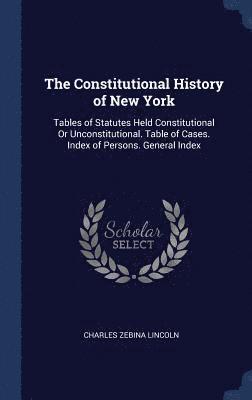 bokomslag The Constitutional History of New York