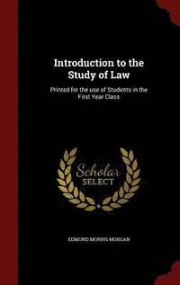 bokomslag Introduction to the Study of Law