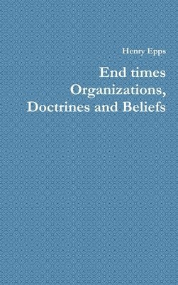 bokomslag End times Organizations, Doctrines and Beliefs