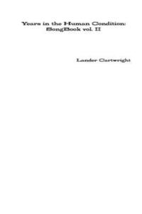 bokomslag Years in the Human Condition: SongBook Vol. II
