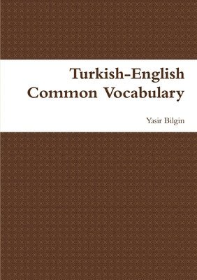 Turkish English Common Vocabulary 1