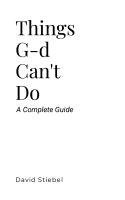 bokomslag Things G-d Can't Do