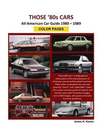 bokomslag Those 80s Cars - American Catalog - Color Pages