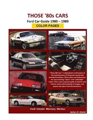 bokomslag Those 80s Cars - Ford (Color Pages)