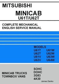 bokomslag Mitsubishi MINICAB/TOWNBOX U61T/U62T Full Mechanical English Service Manual