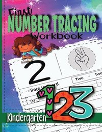 bokomslag First Number Tracing Workbook for Kindergarten