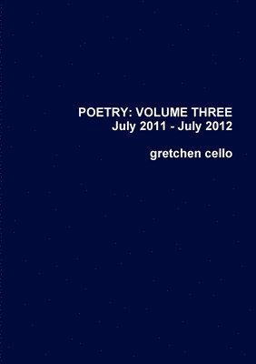 Poetry Volume Three 1