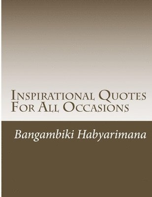 bokomslag Inspirational Quotes For All Occasions