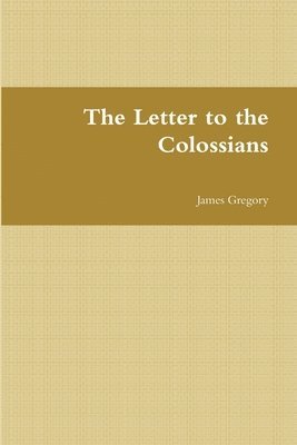 bokomslag Letter to the Colossians
