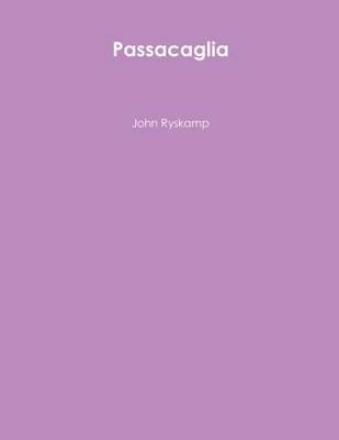 bokomslag Passacaglia