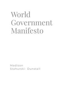 bokomslag World government Manifesto 2