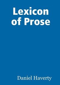 bokomslag Lexicon of Prose