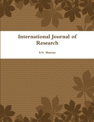 bokomslag International Journal of Research