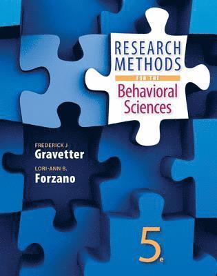 Research Methods for the Behavioral Sciences 1