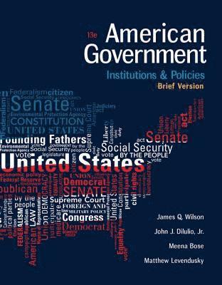 James Wilson, John Dilulio, Meena Bose, Matthew Levendusky, Los Angeles) Wilson, James (University of California, Meena (Hofstra University) Bose, Matthew (University of Pennsylvania) Levendusky - American Government, Häftad