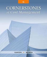 bokomslag Cornerstones of Cost Management