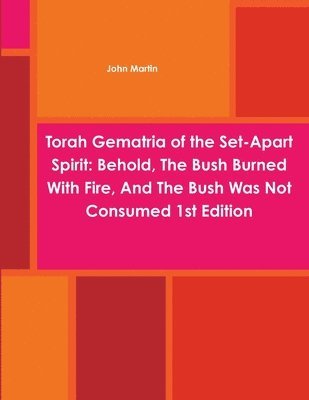 John Martin - Torah Gematria of the Set-Apart Spirit: Behold, The Bush Burned With Fire, And The Bush Was Not Consumed 1st Edition, Häftad