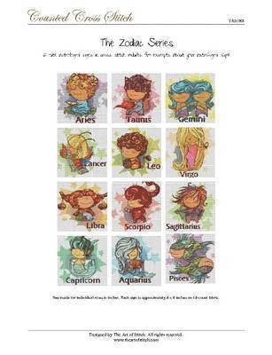 bokomslag The Zodiac Series Cross Stitch Book