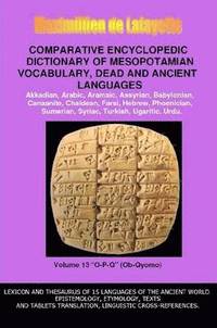 bokomslag V13.Comparative Encyclopedic Dictionary of Mesopotamian Vocabulary Dead & Ancient Languages