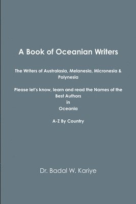 bokomslag A Book of Oceanian Writers