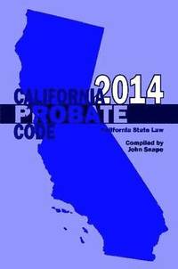 bokomslag California Probate Code 2014