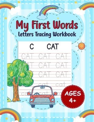 bokomslag My First Words Letters Tracing Workbook for Kids Ages 4+