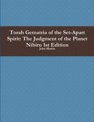 bokomslag Torah Gematria of the Set-Apart Spirit: the Judgment of the Planet Nibiru 1st Edition