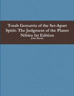 bokomslag Torah Gematria of the Set-Apart Spirit: the Judgment of the Planet Nibiru 1st Edition