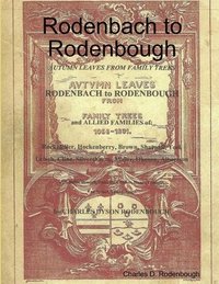 bokomslag Rodenbach to Rodenbough