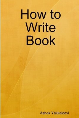 bokomslag How to Write Book