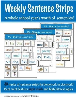Weekly Sentence Strips 1