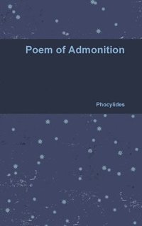 bokomslag Poem of Admonition