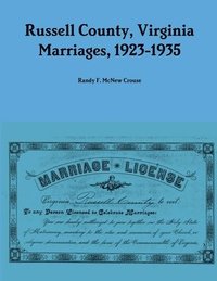 bokomslag Russell County, Virginia Marriages, 1923-1935