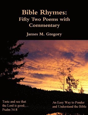 bokomslag Bible Rhymes: Fifty Two Poems with Commentary