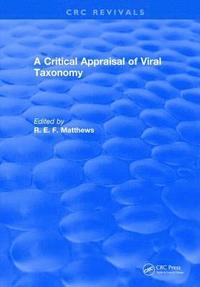 bokomslag A Critical Appraisal of Viral Taxonomy