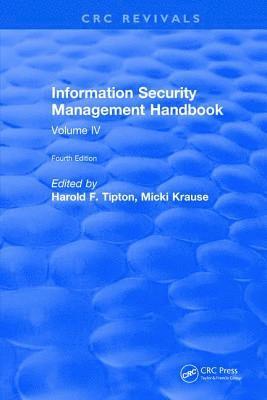 bokomslag Information Security Management Handbook, Fourth Edition