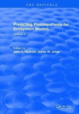 bokomslag Predicting Photosynthesis For Ecosystem Models