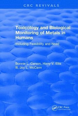 bokomslag Toxicology Biological Monitoring of Metals in Humans